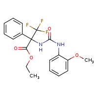 ethyl 3,3,3-trifluoro-2-{[(2-methoxyphenyl)carbamoyl]amino}-2-phenylpropanoate