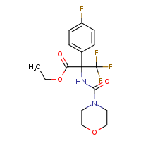 ethyl 3,3,3-trifluoro-2-(4-fluorophenyl)-2-(morpholine-4-carbonylamino)propanoate