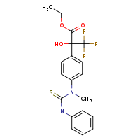 ethyl 3,3,3-trifluoro-2-hydroxy-2-{4-[methyl(phenylcarbamothioyl)amino]phenyl}propanoate