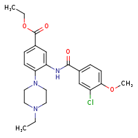 ethyl 3-(3-chloro-4-methoxybenzamido)-4-(4-ethylpiperazin-1-yl)benzoate