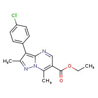 ethyl 3-(4-chlorophenyl)-2,7-dimethylpyrazolo[1,5-a]pyrimidine-6-carboxylate