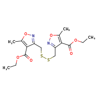 ethyl 3-[({[4-(ethoxycarbonyl)-5-methyl-1,2-oxazol-3-yl]methyl}disulfanyl)methyl]-5-methyl-1,2-oxazole-4-carboxylate