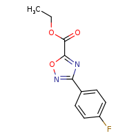 ethyl 3-(4-fluorophenyl)-1,2,4-oxadiazole-5-carboxylate
