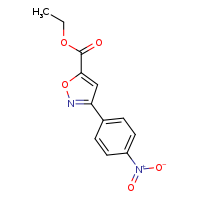ethyl 3-(4-nitrophenyl)-1,2-oxazole-5-carboxylate