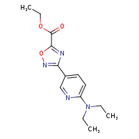 ethyl 3-[6-(diethylamino)pyridin-3-yl]-1,2,4-oxadiazole-5-carboxylate