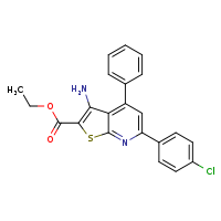 ethyl 3-amino-6-(4-chlorophenyl)-4-phenylthieno[2,3-b]pyridine-2-carboxylate