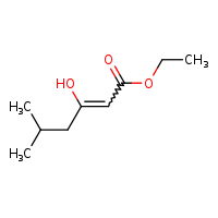 ethyl 3-hydroxy-5-methylhex-2-enoate