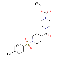 ethyl 4-[1-(4-methylbenzenesulfonyl)piperidine-4-carbonyl]piperazine-1-carboxylate