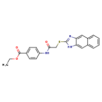 ethyl 4-(2-{1H-naphtho[2,3-d]imidazol-2-ylsulfanyl}acetamido)benzoate