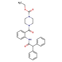 ethyl 4-[2-(2,2-diphenylacetamido)benzoyl]piperazine-1-carboxylate