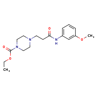 ethyl 4-{2-[(3-methoxyphenyl)carbamoyl]ethyl}piperazine-1-carboxylate