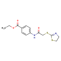 ethyl 4-[2-(4,5-dihydro-1,3-thiazol-2-ylsulfanyl)acetamido]benzoate