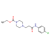 ethyl 4-{2-[(4-chlorophenyl)carbamoyl]ethyl}piperazine-1-carboxylate