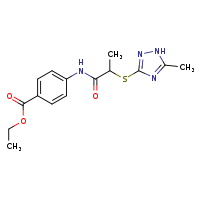 ethyl 4-{2-[(5-methyl-1H-1,2,4-triazol-3-yl)sulfanyl]propanamido}benzoate