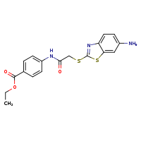 ethyl 4-{2-[(6-amino-1,3-benzothiazol-2-yl)sulfanyl]acetamido}benzoate