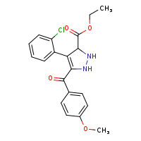 ethyl 4-(2-chlorophenyl)-5-(4-methoxybenzoyl)-2,3-dihydro-1H-pyrazole-3-carboxylate
