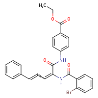 ethyl 4-[(2E,4E)-2-[(2-bromophenyl)formamido]-5-phenylpenta-2,4-dienamido]benzoate