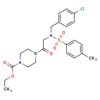 ethyl 4-(2-{N-[(4-chlorophenyl)methyl]-4-methylbenzenesulfonamido}acetyl)piperazine-1-carboxylate