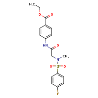 ethyl 4-[2-(N-methyl-4-fluorobenzenesulfonamido)acetamido]benzoate