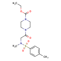 ethyl 4-[2-(N-methyl-4-methylbenzenesulfonamido)acetyl]piperazine-1-carboxylate