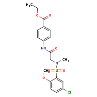 ethyl 4-[2-(N-methyl-5-chloro-2-methoxybenzenesulfonamido)acetamido]benzoate