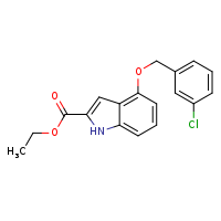 ethyl 4-[(3-chlorophenyl)methoxy]-1H-indole-2-carboxylate