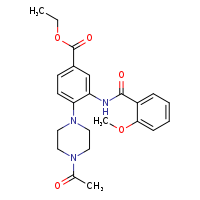 ethyl 4-(4-acetylpiperazin-1-yl)-3-(2-methoxybenzamido)benzoate
