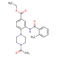 ethyl 4-(4-acetylpiperazin-1-yl)-3-(2-methylbenzamido)benzoate
