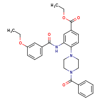 ethyl 4-(4-benzoylpiperazin-1-yl)-3-(3-ethoxybenzamido)benzoate