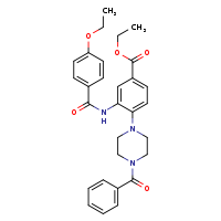ethyl 4-(4-benzoylpiperazin-1-yl)-3-(4-ethoxybenzamido)benzoate