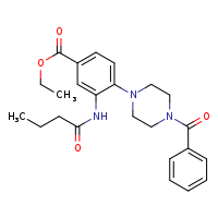 ethyl 4-(4-benzoylpiperazin-1-yl)-3-butanamidobenzoate