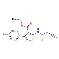 ethyl 4-(4-bromophenyl)-2-(2-cyanoacetamido)thiophene-3-carboxylate