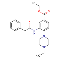 ethyl 4-(4-ethylpiperazin-1-yl)-3-(2-phenylacetamido)benzoate