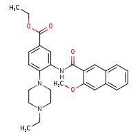 ethyl 4-(4-ethylpiperazin-1-yl)-3-(3-methoxynaphthalene-2-amido)benzoate