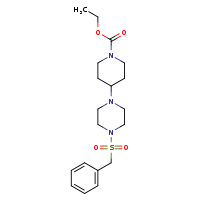ethyl 4-(4-phenylmethanesulfonylpiperazin-1-yl)piperidine-1-carboxylate