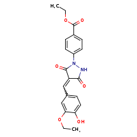 ethyl 4-[(4Z)-4-[(3-ethoxy-4-hydroxyphenyl)methylidene]-3,5-dioxopyrazolidin-1-yl]benzoate