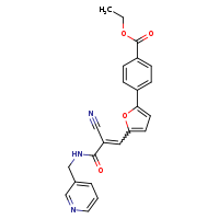 ethyl 4-{5-[(1E)-2-cyano-2-[(pyridin-3-ylmethyl)carbamoyl]eth-1-en-1-yl]furan-2-yl}benzoate