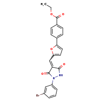 ethyl 4-(5-{[(4Z)-1-(3-bromophenyl)-3,5-dioxopyrazolidin-4-ylidene]methyl}furan-2-yl)benzoate