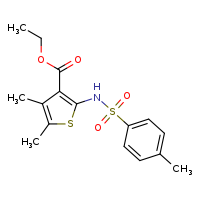 ethyl 4,5-dimethyl-2-(4-methylbenzenesulfonamido)thiophene-3-carboxylate