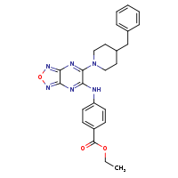ethyl 4-{[6-(4-benzylpiperidin-1-yl)-[1,2,5]oxadiazolo[3,4-b]pyrazin-5-yl]amino}benzoate