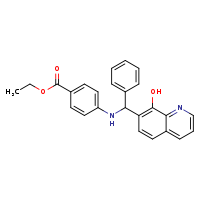 ethyl 4-{[(8-hydroxyquinolin-7-yl)(phenyl)methyl]amino}benzoate