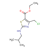 ethyl 4-(chloromethyl)-2-[(2-methylpropyl)amino]-1,3-thiazole-5-carboxylate