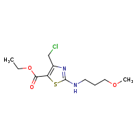 ethyl 4-(chloromethyl)-2-[(3-methoxypropyl)amino]-1,3-thiazole-5-carboxylate