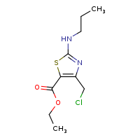 ethyl 4-(chloromethyl)-2-(propylamino)-1,3-thiazole-5-carboxylate