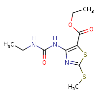 ethyl 4-[(ethylcarbamoyl)amino]-2-(methylsulfanyl)-1,3-thiazole-5-carboxylate