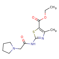 ethyl 4-methyl-2-[2-(pyrrolidin-1-yl)acetamido]-1,3-thiazole-5-carboxylate