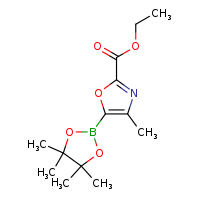 ethyl 4-methyl-5-(4,4,5,5-tetramethyl-1,3,2-dioxaborolan-2-yl)-1,3-oxazole-2-carboxylate