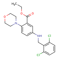 ethyl 5-{[(2,6-dichlorophenyl)methyl]amino}-2-(morpholin-4-yl)benzoate