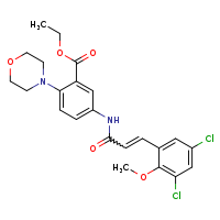 ethyl 5-[(2E)-3-(3,5-dichloro-2-methoxyphenyl)prop-2-enamido]-2-(morpholin-4-yl)benzoate