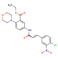 ethyl 5-[(2E)-3-(4-chloro-3-nitrophenyl)prop-2-enamido]-2-(morpholin-4-yl)benzoate